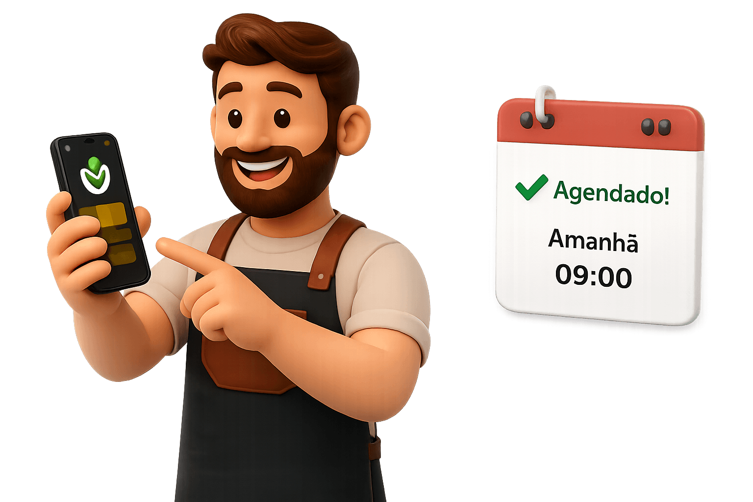 Mais agendamentos, sem você levantar um dedo